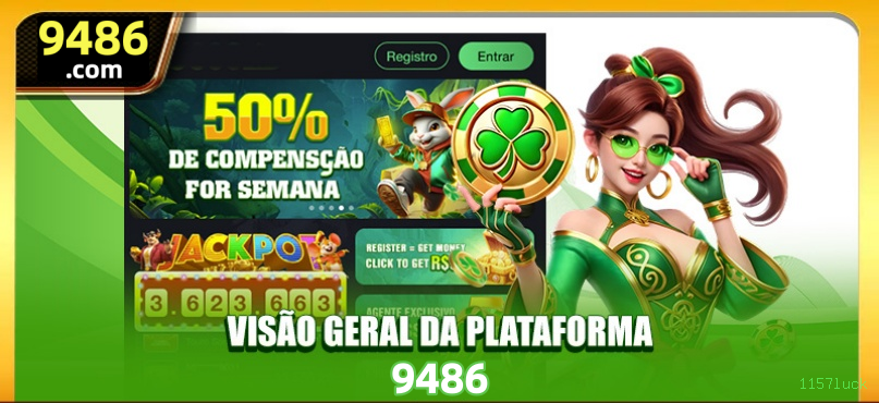 Imagem promocional da 1157luck mostrando a plataforma e suas vantagens
